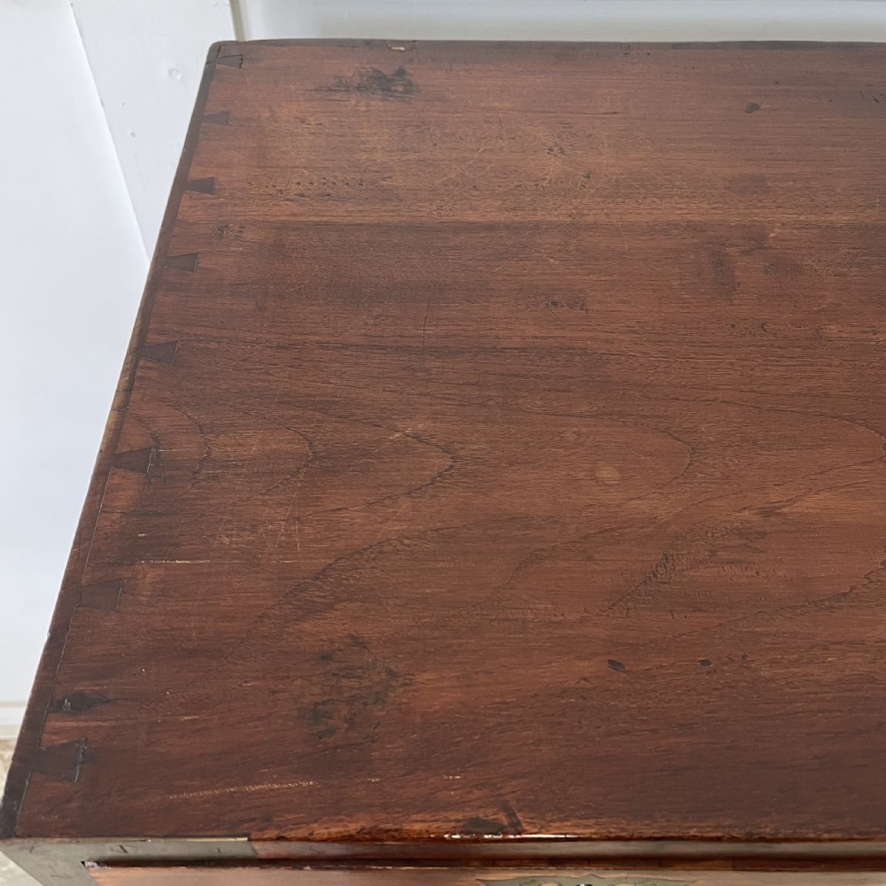 19th C. Mahogany Campaign Chest of Drawers View XI
