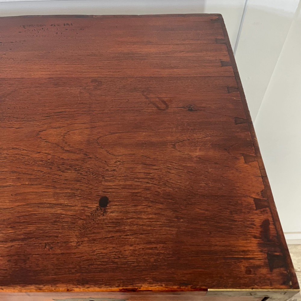 19th C. Mahogany Campaign Chest of Drawers View XIV