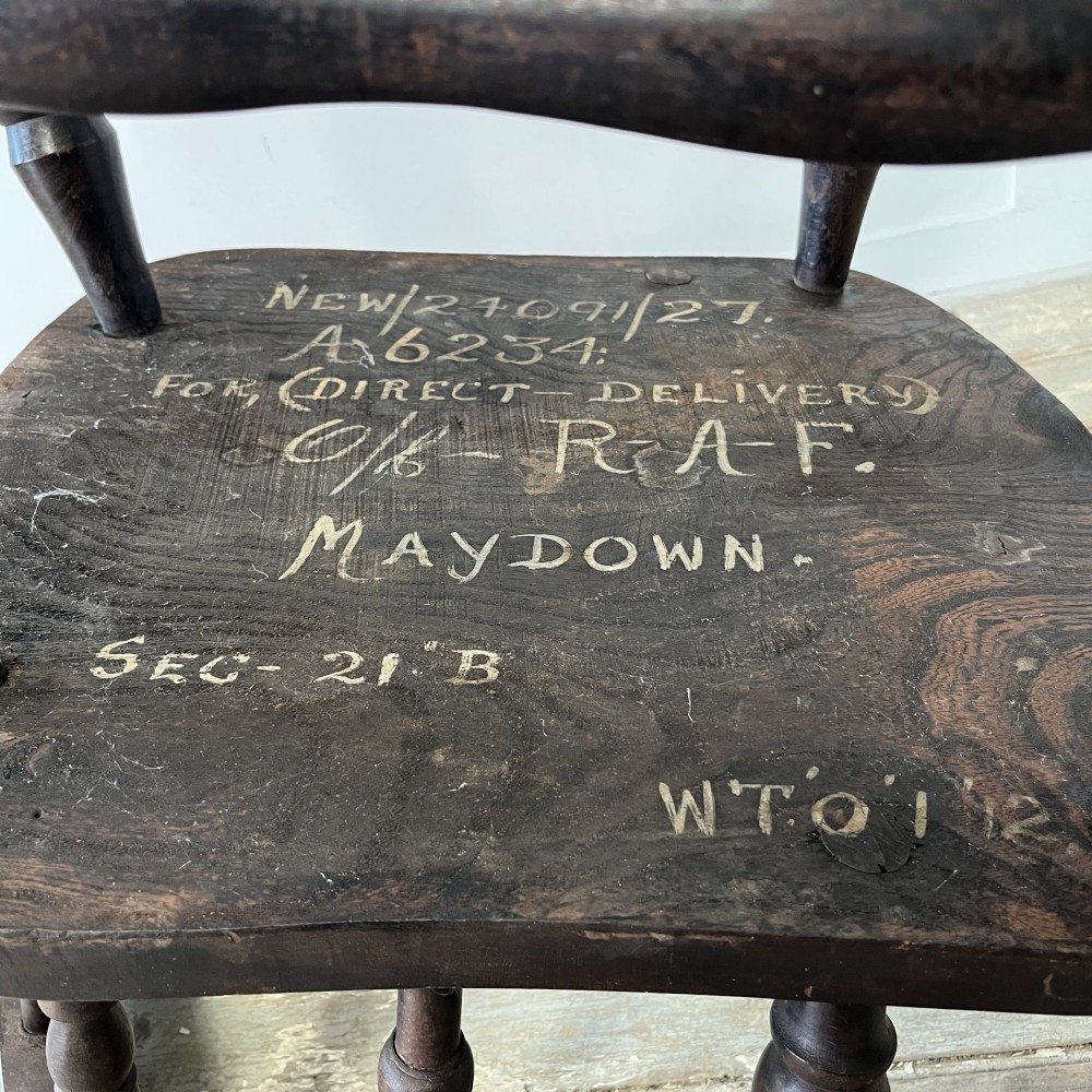 19th C. Elm Smokers Bow Armchair View IX