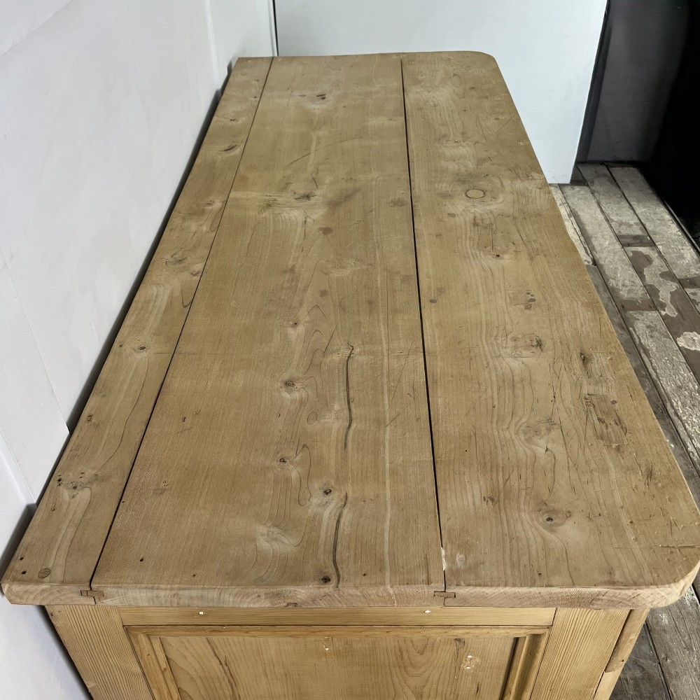 Victorian Pine and Sycamore Kitchen Dresser Base View VIII