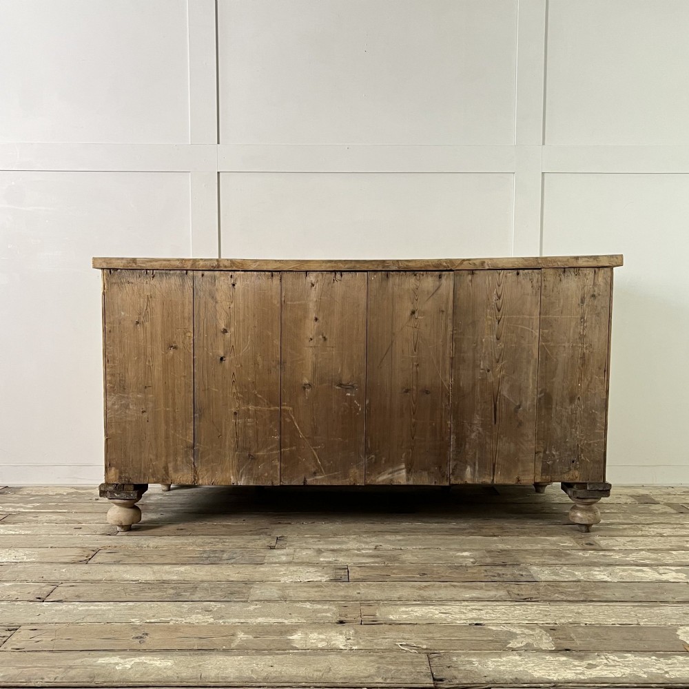Victorian Pine and Sycamore Kitchen Dresser Base View XIV