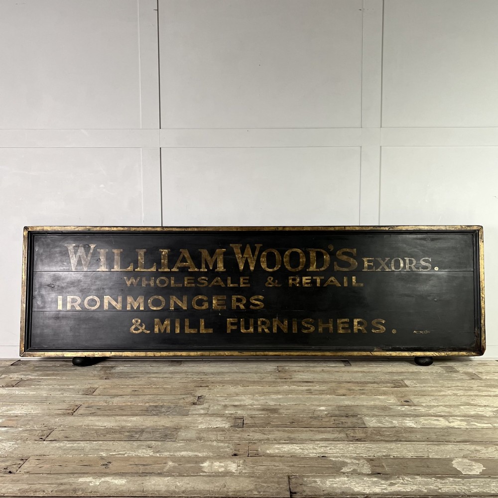 Large Early 20th C. Shop Advertising Sign