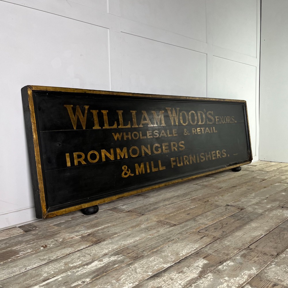 Large Early 20th C. Shop Advertising Sign View II
