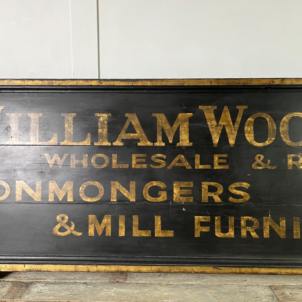 Large Early 20th C. Shop Advertising Sign View IV