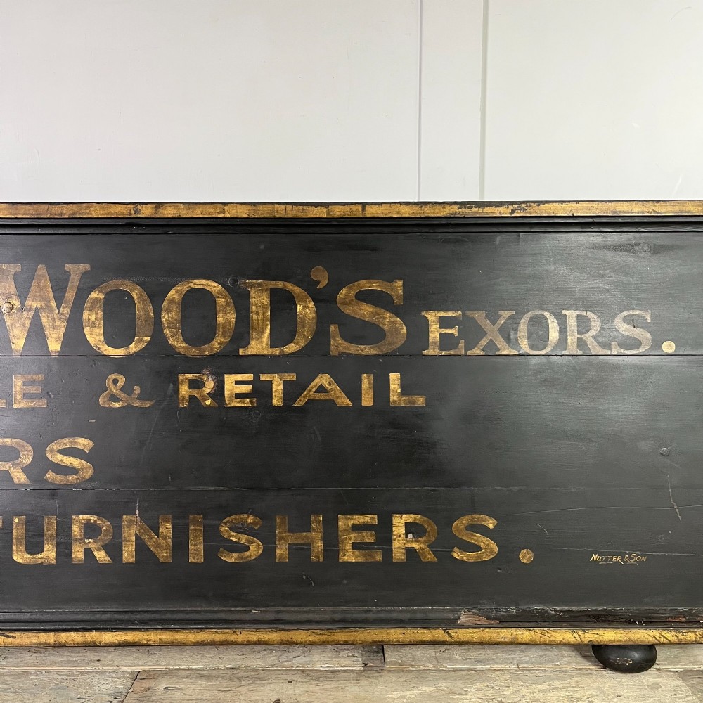 Large Early 20th C. Shop Advertising Sign View V