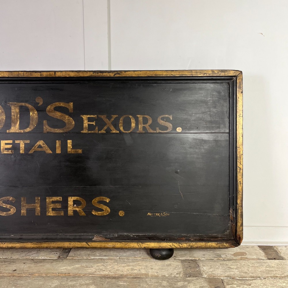Large Early 20th C. Shop Advertising Sign View VII