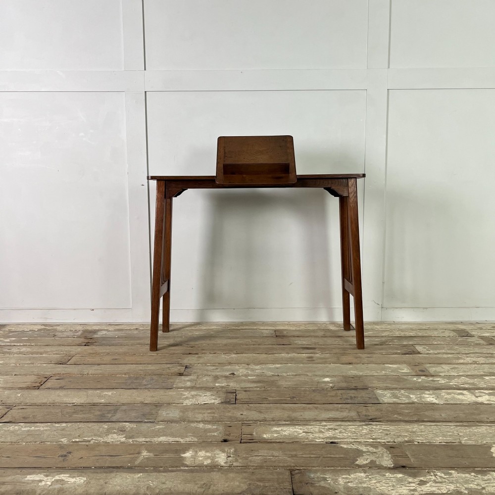 Arts and Crafts Oak Reading Table View II