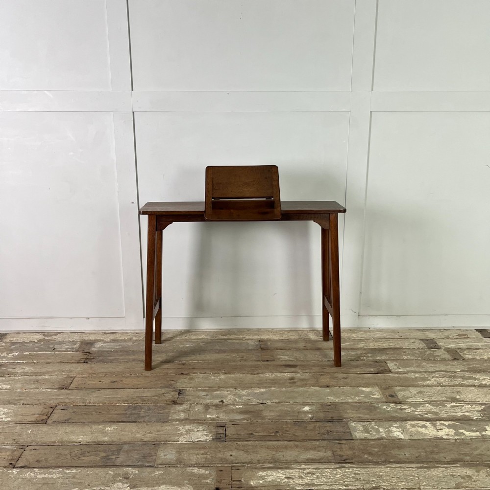 Arts and Crafts Oak Reading Table View III