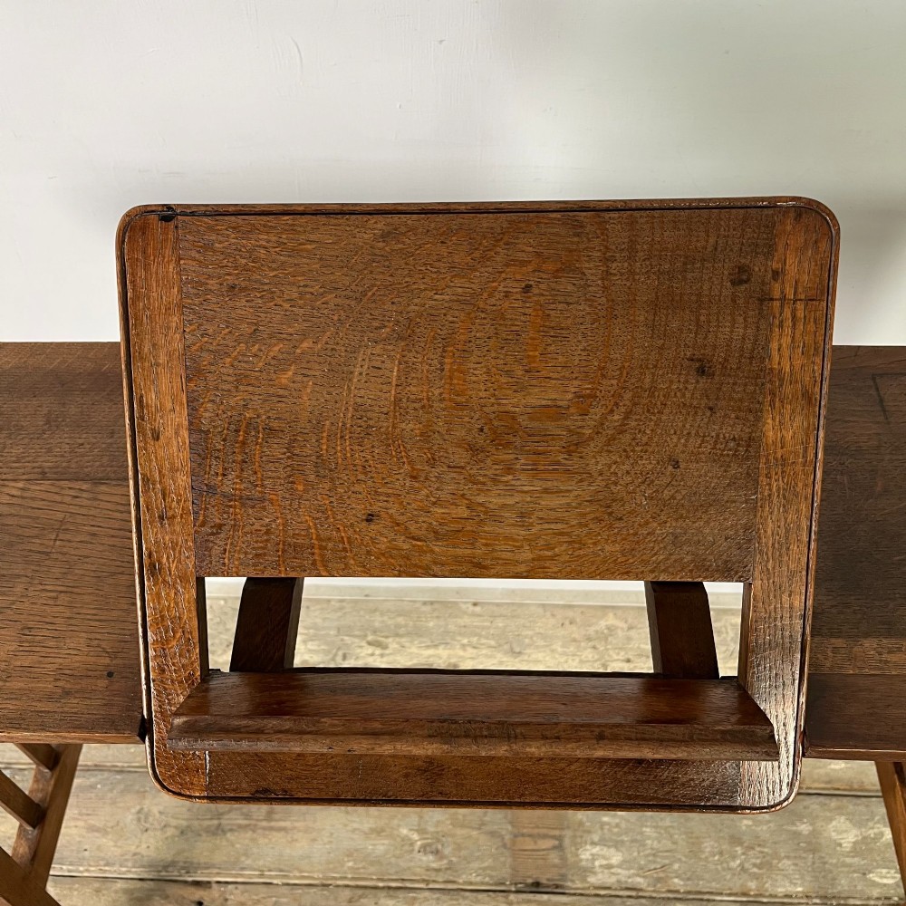Arts and Crafts Oak Reading Table View VII