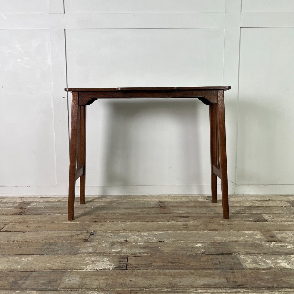 Arts and Crafts Oak Reading Table View IX