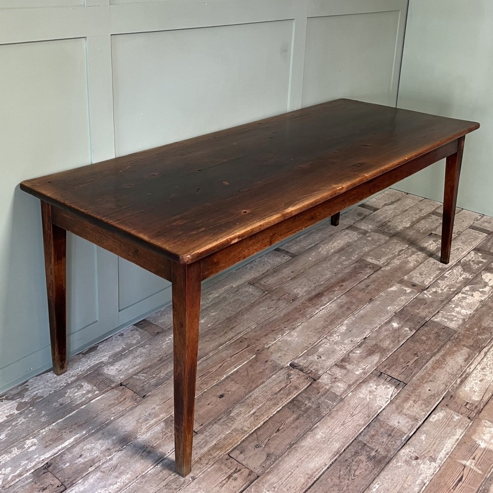 19th C. French Cherrywood Farmhouse Table View IV
