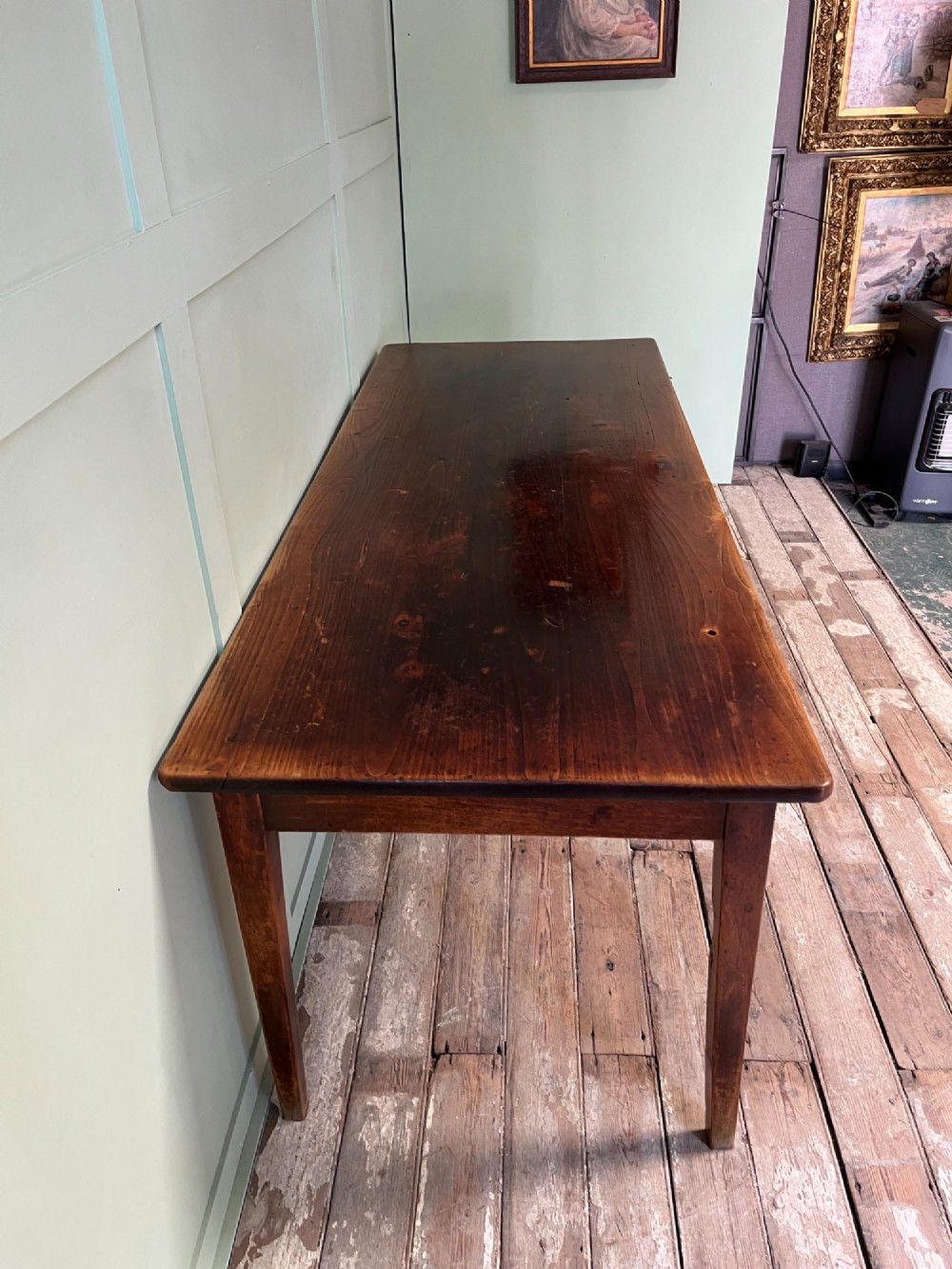 19th C. French Cherrywood Farmhouse Table View V
