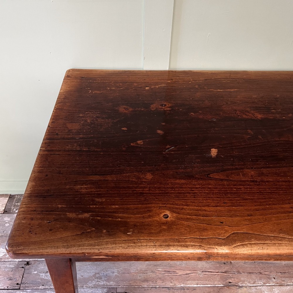 19th C. French Cherrywood Farmhouse Table View VII