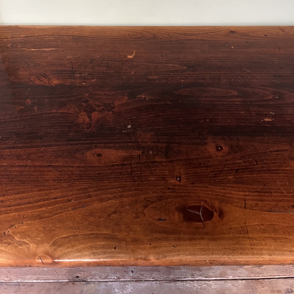 19th C. French Cherrywood Farmhouse Table View VIII