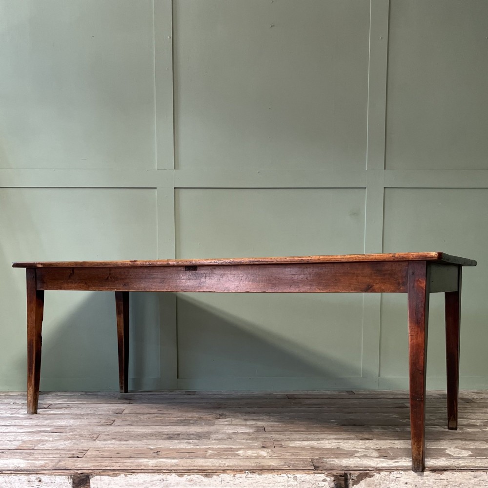 19th C. French Cherrywood Farmhouse Table View X