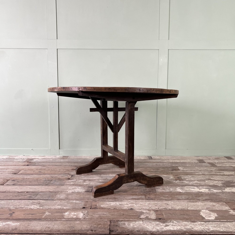 19th C. French Wine Tasting Vendange Table View VI