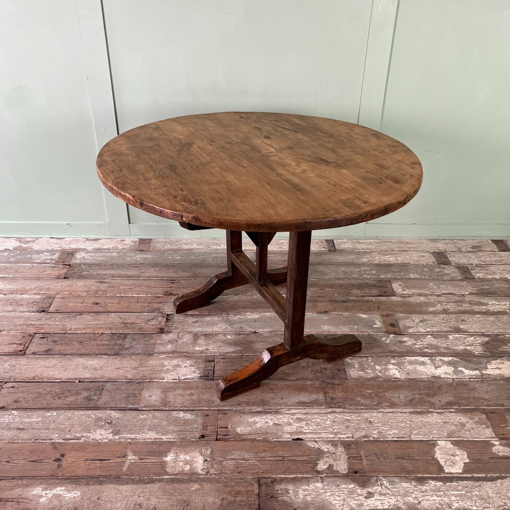 19th C. French Wine Tasting Vendange Table View IX