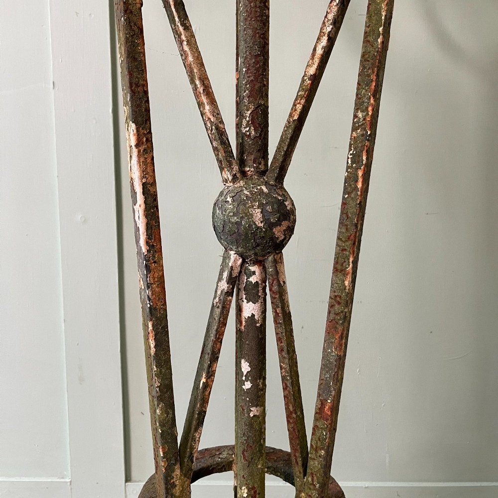 Pair of Tall Antique Victorian Wrought Iron Jardiniere Plant Stands View VIII