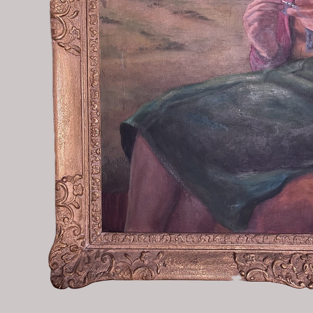 A Pair of Large Portraits Signed and Dated Thomas Welles Beecham View VII