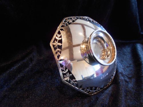 PRETTY ANTIQUE SOLID SILVER BON BON BASKET 1914 - ADDITIONAL PHOTO 4