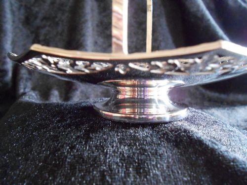 PRETTY ANTIQUE SOLID SILVER BON BON BASKET 1914 - ADDITIONAL PHOTO 5