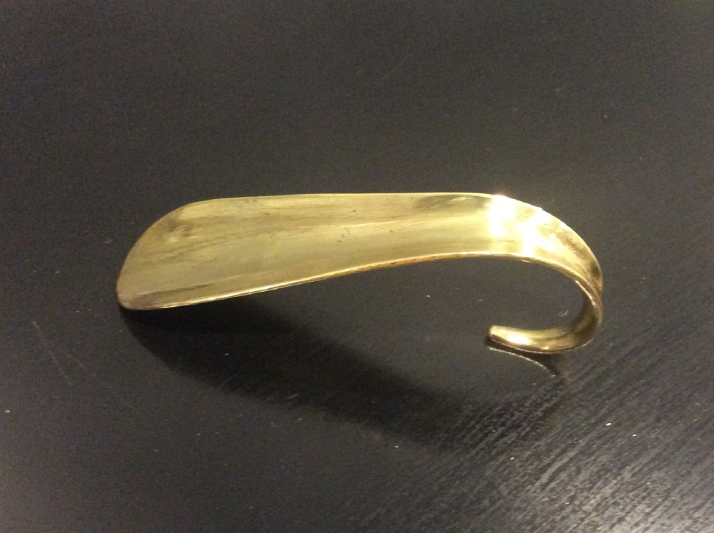 vintage brass shoe horn