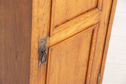 ANTIQUE SINGLE OAK BEDSIDE CABINET - ADDITIONAL PHOTO 2