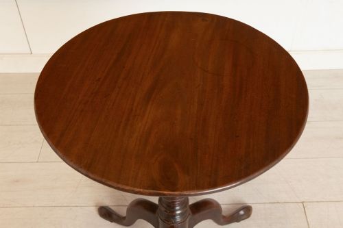 18TH CENTURY GEORGIAN MAHOGANY 'BIRDCAGE' TILT TOP SIDE TABLE - ADDITIONAL PHOTO 2