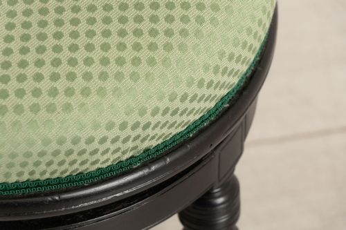 ANTIQUE EBONISED SWIVEL BASE PIANO STOOL - ADDITIONAL PHOTO 2