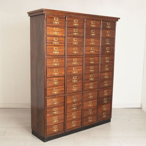 Antique French Bank of Drawers in Walnut C.1910