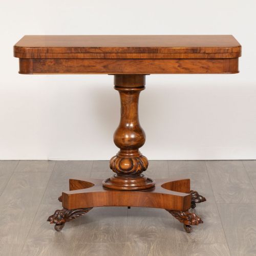 Victorian Games Table in Burr Walnut c.1860