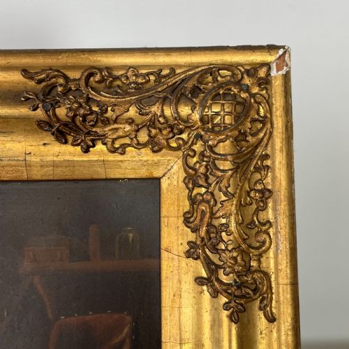 PAIR OF EARLY 19TH OIL ON TIN PAINTINGS - ADDITIONAL PHOTO 7