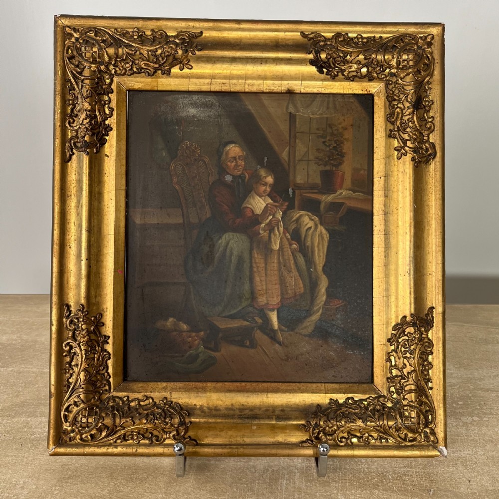Pair of Early 19th Oil on Tin Paintings View XIII
