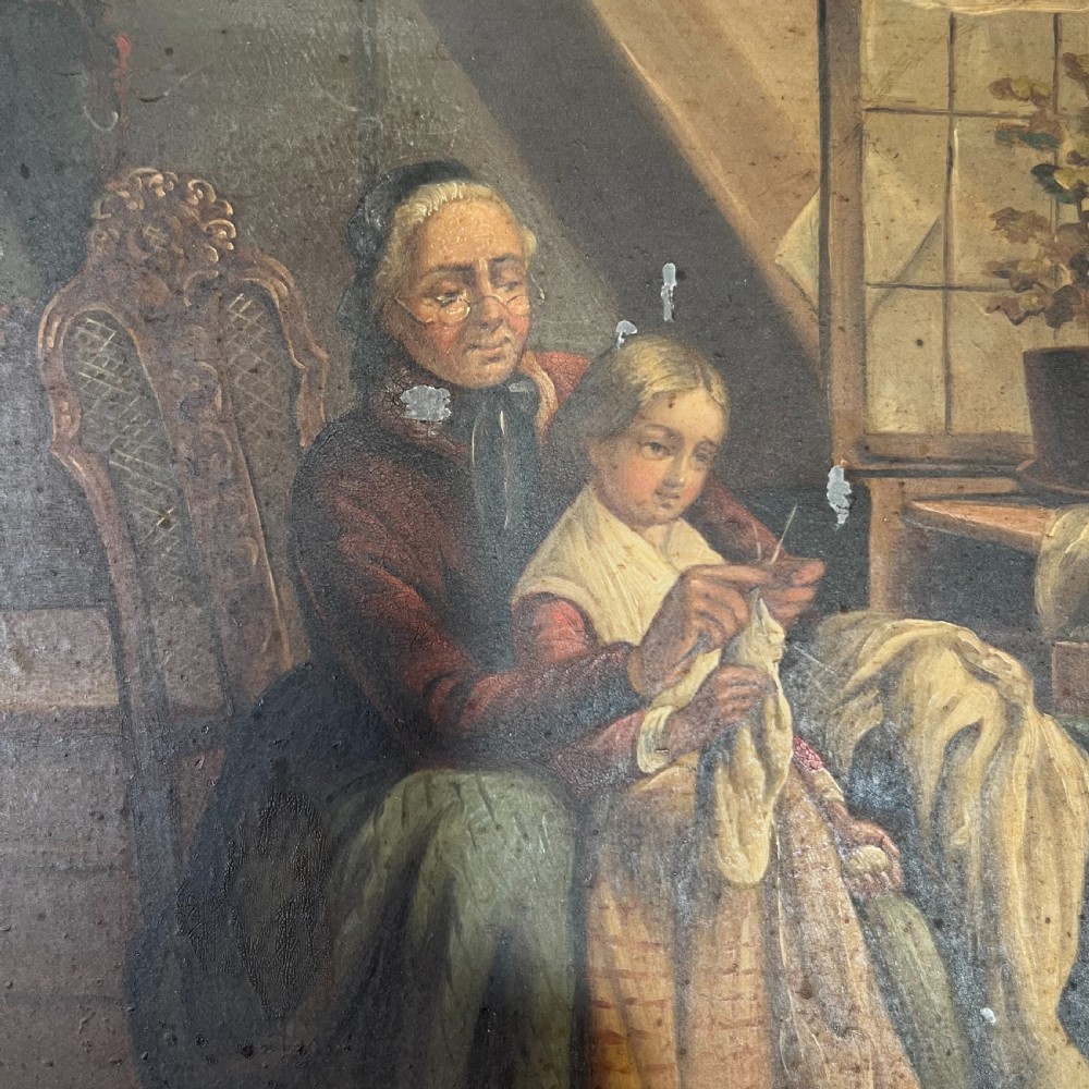 Pair of Early 19th Oil on Tin Paintings View XIV