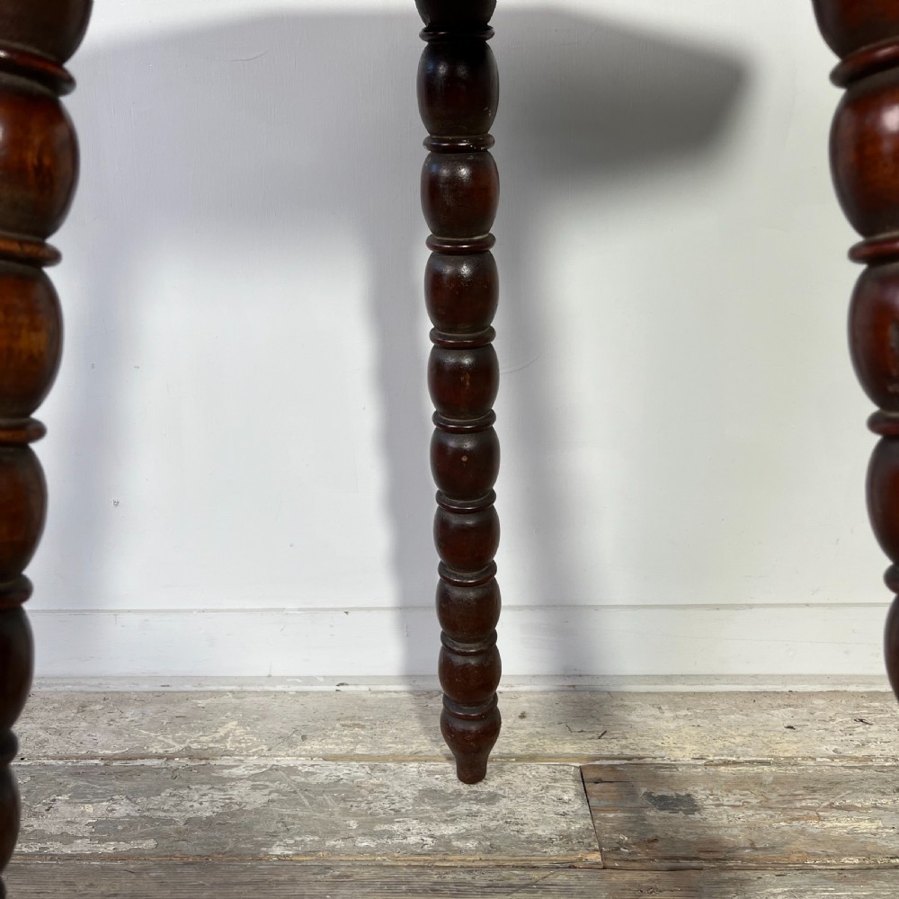 Victorian Mahogany Bobbin Leg Table View V