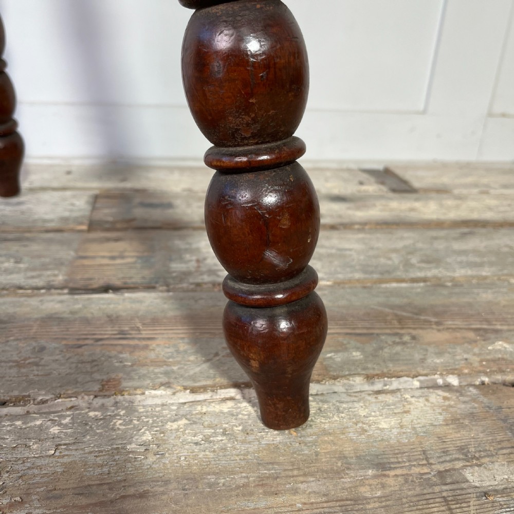 Victorian Mahogany Bobbin Leg Table View VI