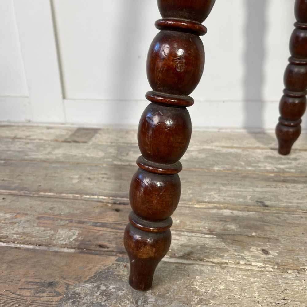 Victorian Mahogany Bobbin Leg Table View VII