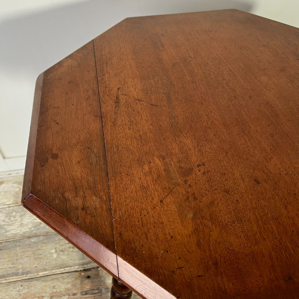 Victorian Mahogany Bobbin Leg Table View IX