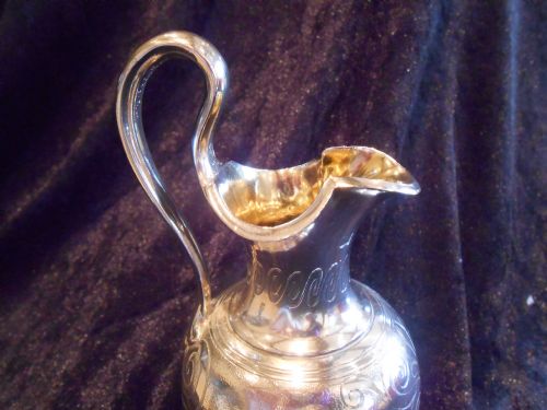 STUNNING ANTIQUE SILVER WATER EWER BARNARD 1846 - ADDITIONAL PHOTO 3