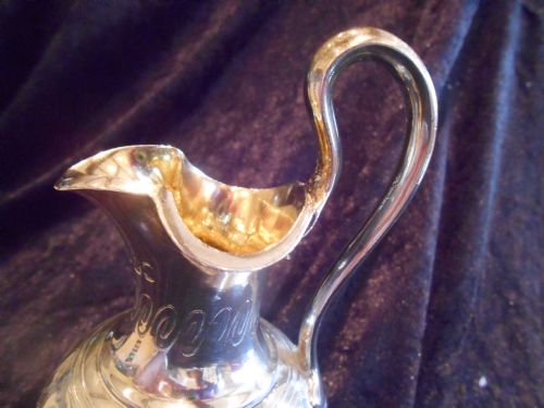 STUNNING ANTIQUE SILVER WATER EWER BARNARD 1846 - ADDITIONAL PHOTO 4