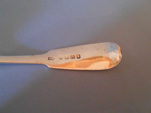 ANTIQUE SOLID SILVER IRISH LADLE 1828 - ADDITIONAL PHOTO 2
