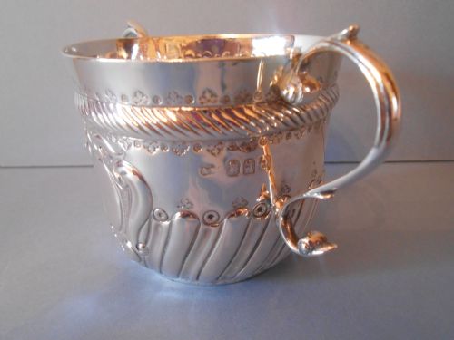 ANTIQUE SILVER BRITANNIA STANDARD PORRINGER - ADDITIONAL PHOTO 2