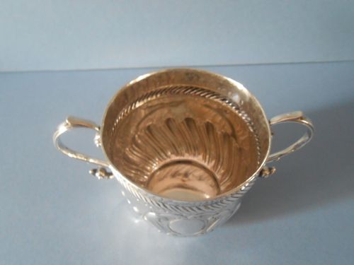 ANTIQUE SILVER BRITANNIA STANDARD PORRINGER - ADDITIONAL PHOTO 4