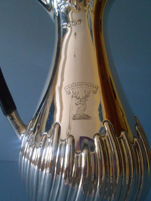 ANTIQUE VICTORIAN SILVER CLARET EWER - ADDITIONAL PHOTO 1