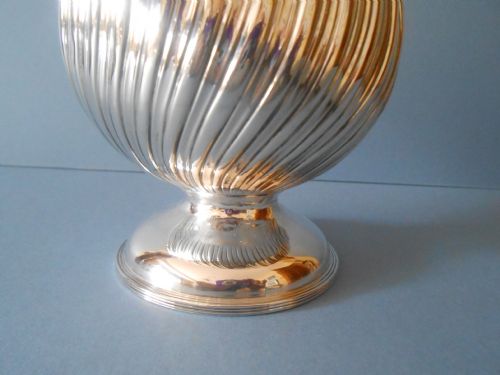 ANTIQUE VICTORIAN SILVER CLARET EWER - ADDITIONAL PHOTO 3