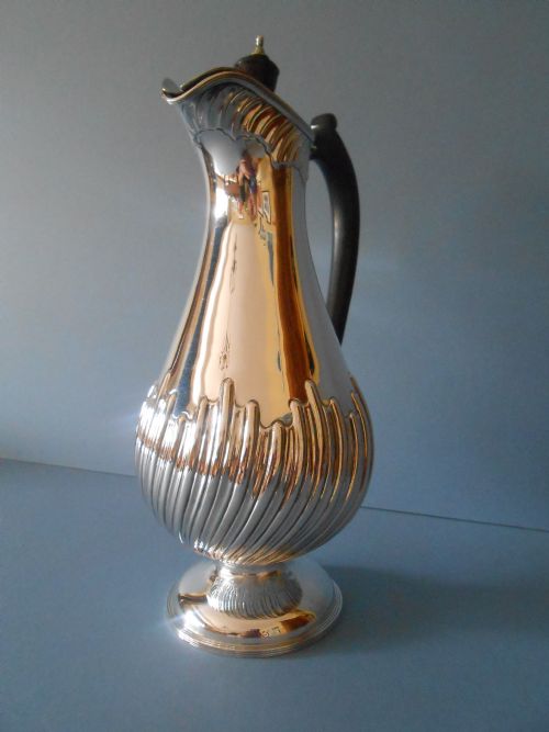 ANTIQUE VICTORIAN SILVER CLARET EWER - ADDITIONAL PHOTO 4