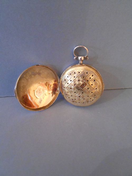 ANTIQUE GEORGIAN SILVER VINAIGRETTE 1804 - ADDITIONAL PHOTO 2
