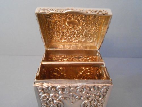 SUPER ANTIQUE SILVER MINIATURE PLAYING CARD CASE 1911 - ADDITIONAL PHOTO 5