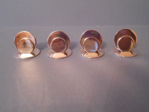 BOXED SET OF SOLID SILVER MENU HOLDERS 1907 - ADDITIONAL PHOTO 4