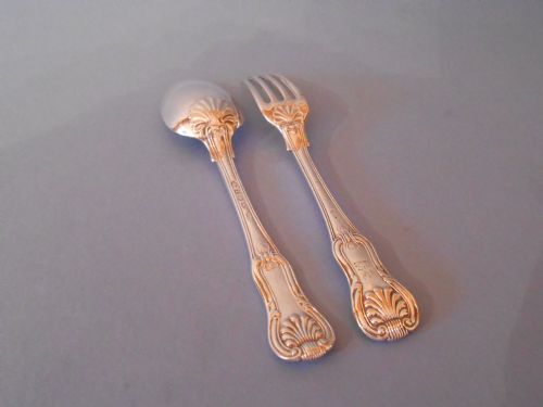 PAUL STORR SILVER SPOON AND FORK 1793 - ADDITIONAL PHOTO 2